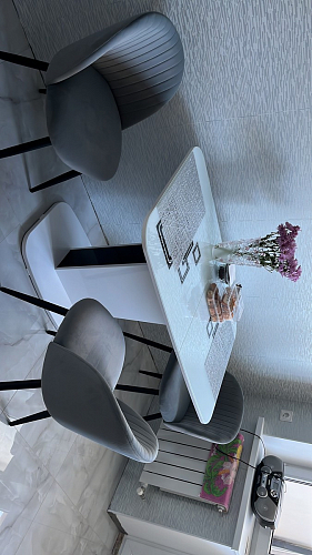 Стул на металлокаркасе Gabi gray / black фото покупателя 740