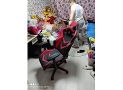 Компьютерное кресло Racer черное / голубое фото покупателя 149