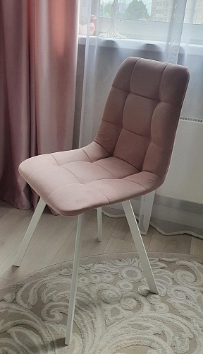 Стул на металлокаркасе Чилли К черный / зеленый фото покупателя 680