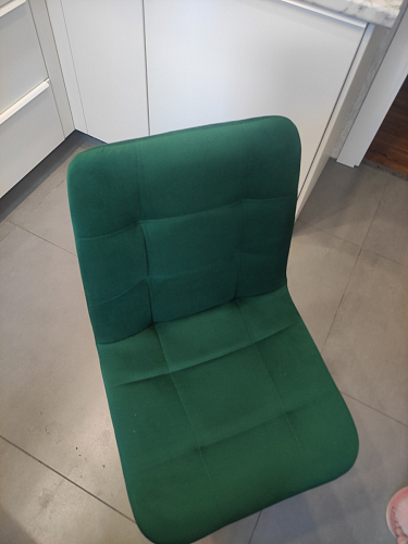 Стул на металлокаркасе Чилли синяя ткань / белый фото покупателя 1368