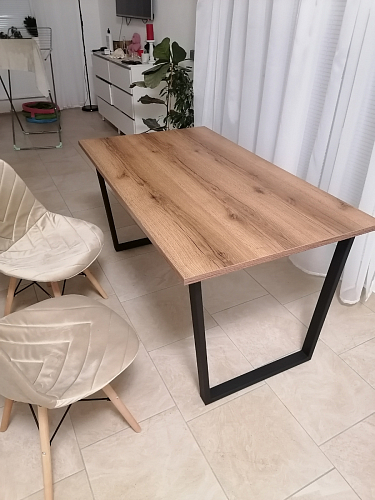 Стол раскладной Лота Лофт 120 25 мм юта / черный матовый фото покупателя 238