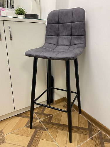 Барный стул Chio black / grey фото покупателя 26
