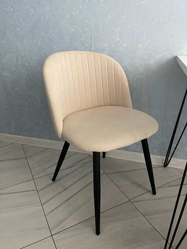 Стул на металлокаркасе Gabi 1 light purple / black фото покупателя 728