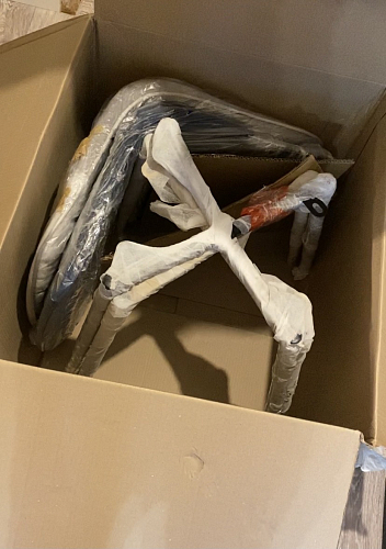 Стул на металлокаркасе Capri голубой фото покупателя 130