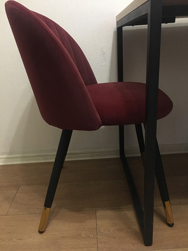 Стул на металлокаркасе Gabi 1 темно-серый / черный фото покупателя 172