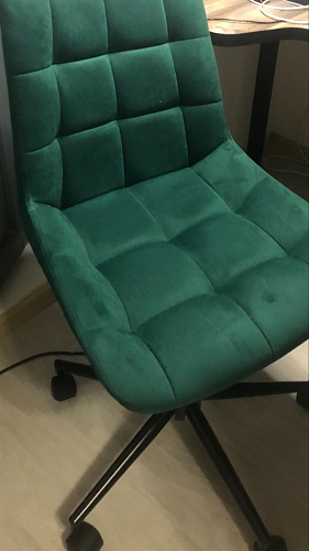 Компьютерное кресло Честер темно-серый велюр velutto 32 / белый фото покупателя 17