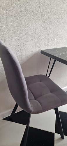 Стул на металлокаркасе Чилли синий / белый фото покупателя 1412