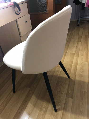 Стул на металлокаркасе Gabi 1 light purple / black / gold фото покупателя 76