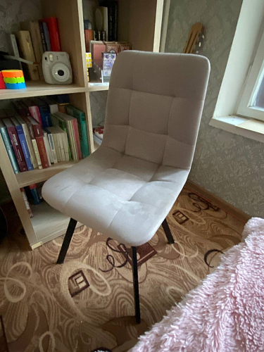 Стул на металлокаркасе Чилли синий / белый фото покупателя 1331