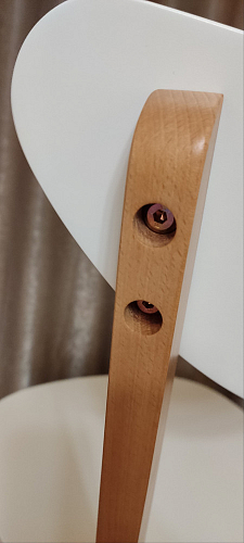 Стул Maxi/Макси белый / натуральный фото покупателя 6