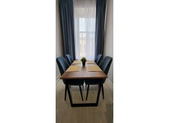 Стол Лота Лофт 140 25 мм черный матовый / бетон фото покупателя 432