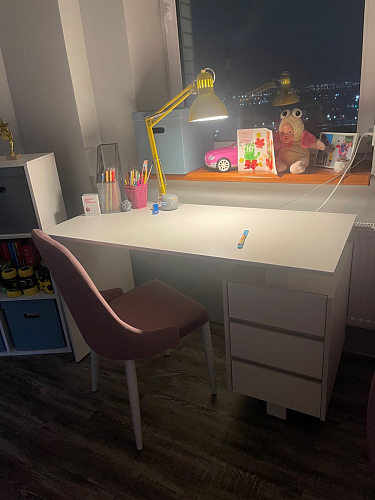 Стул на металлокаркасе Kora light blue / white фото покупателя 192