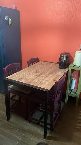 Стол Центавр дуб галифакс / черный матовый фото покупателя 73