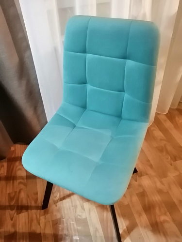 Стул на металлокаркасе Чилли бирюзовый / белый фото покупателя 853