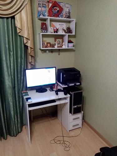 Компьютерный стол Джаз-24 правый дуб сонома фото покупателя 149