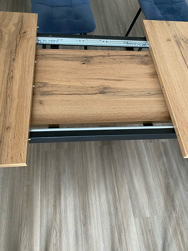 Деревянный стол Лота Лофт 140х80 черный матовый / бетон светлый фото покупателя 566