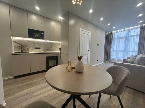 Стул на металлокаркасе Gabi dark beige / black / silver фото покупателя 558