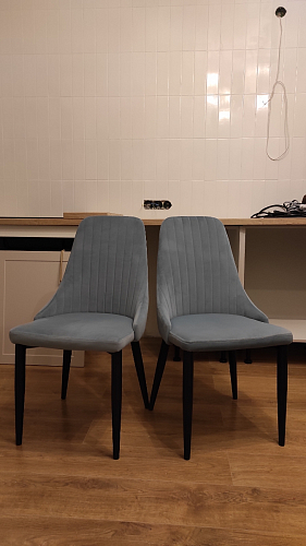 Стул на металлокаркасе Kora green / black фото покупателя 423