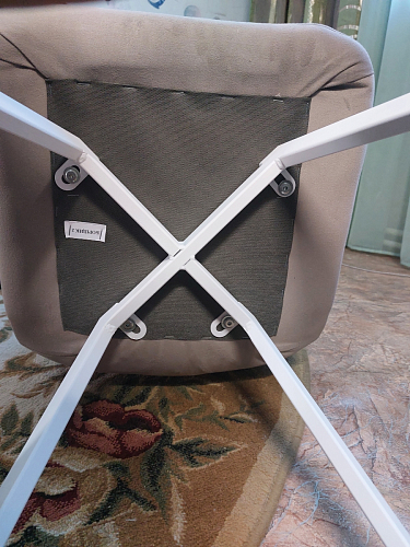 Стул на металлокаркасе Чилли К темно-серый (velutto 32) / черный фото покупателя 299