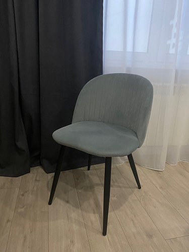 Стул на металлокаркасе Gabi gray / black фото покупателя 392