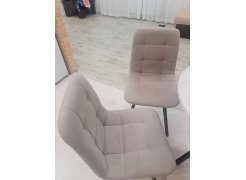 Стул на металлокаркасе Чилли светло-серый / черный фото покупателя 338