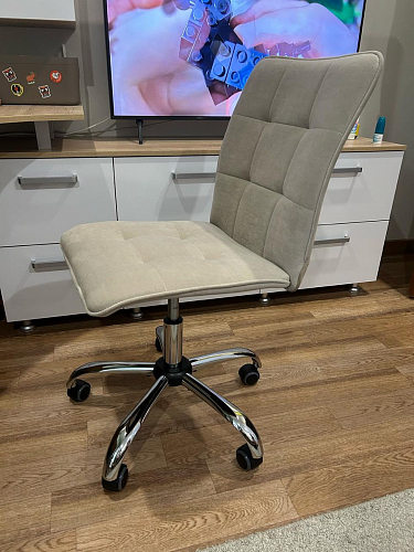 Компьютерное кресло One/Ван флок молочный 4 фото покупателя 37