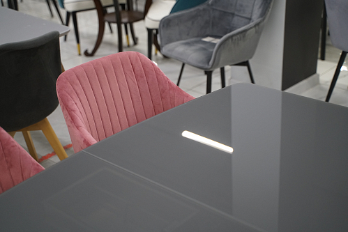 Стол на тумбе Теон дуб антор натуральный / графит из шоурума 2