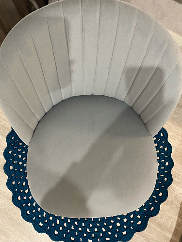 Стул на металлокаркасе Gabi 1 light purple / black / gold фото покупателя 202