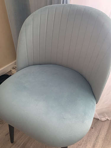 Стул на металлокаркасе Gabi dark beige / black / silver фото покупателя 279