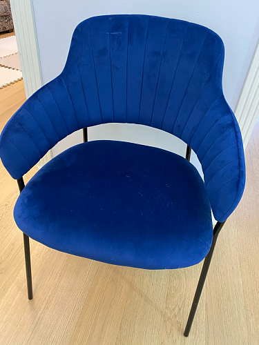 Стул на металлокаркасе Инклес темно-зеленый / черный глянец фото покупателя 12