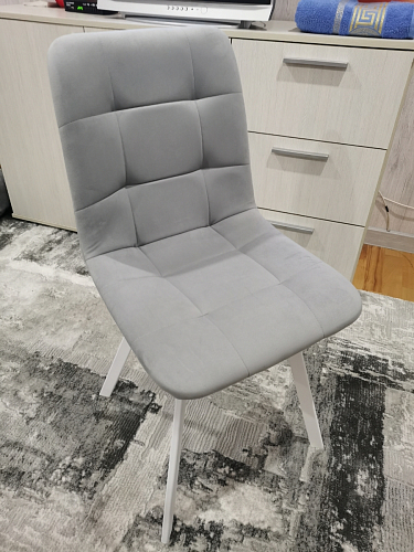 Стул на металлокаркасе Чилли К черный / зеленый фото покупателя 266