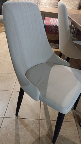 Стул на металлокаркасе Kora beige / black фото покупателя 42