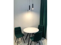 Стул на металлокаркасе Чилли синяя ткань / белый фото покупателя 87