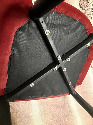 Стул на металлокаркасе Vener wine red фото покупателя 4