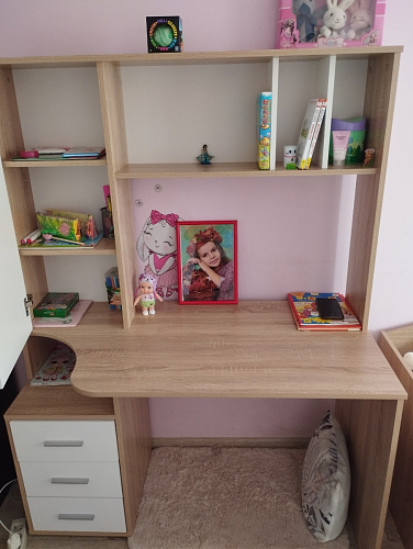 Письменный стол КСТ-16 левый венге / беленый дуб фото покупателя 34