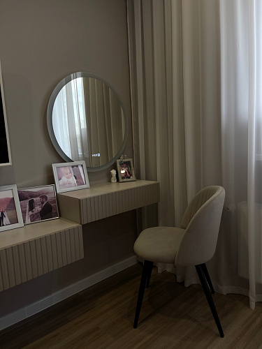 Стул на металлокаркасе Gabi 1 light blue / black / gold фото покупателя 795