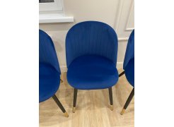 Стул на металлокаркасе Gabi blue / black фото покупателя 583