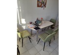 Стул на металлокаркасе Дани темно-серый / белый фото покупателя 14