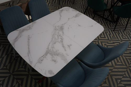 Стул на металлокаркасе Kora green / black из шоурума 9