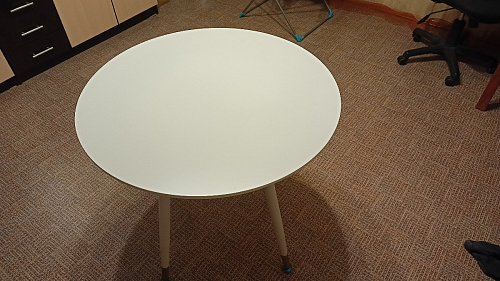 Стол круглый Bianka 80 white фото покупателя 2