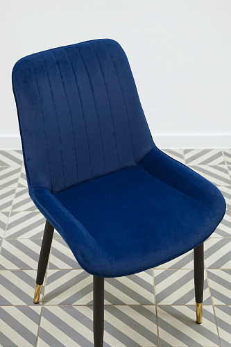 Стул на металлокаркасе Seda 1 latte / black / gold из шоурума 13