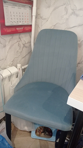 Стул на металлокаркасе Kora wine red / black фото покупателя 36