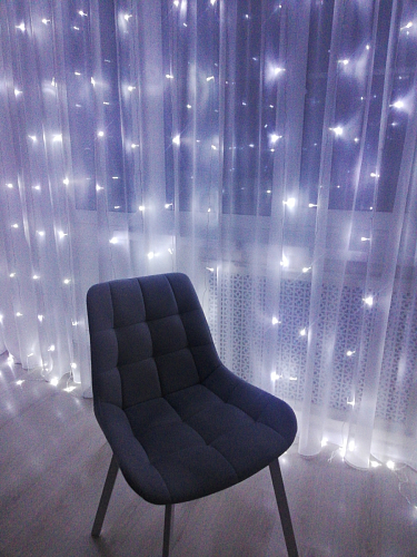 Стул на металлокаркасе Челси морская волна / черный фото покупателя 109