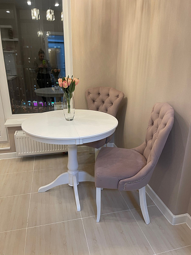 Деревянный стул Милано 1 бежевый / белый фото покупателя 106