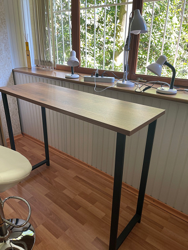 Барная стойка Дилан Лофт 120х50х90 бетон фото покупателя 70