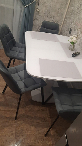 Стул на металлокаркасе Челси бежевый / белый каркас фото покупателя 220