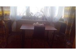 Деревянный стол Лота Лофт 120(160)х75 черный матовый / бетон светлый фото покупателя 985