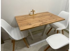 Стол на тумбе Мичиган Лофт 110х70 25 мм дуб вотан / черный матовый фото покупателя 6