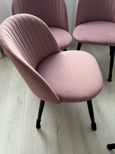 Стул на металлокаркасе Gabi 1 beige / black фото покупателя 195