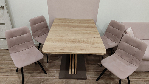 Стул на металлокаркасе Чилли черный / зеленый фото покупателя 1478